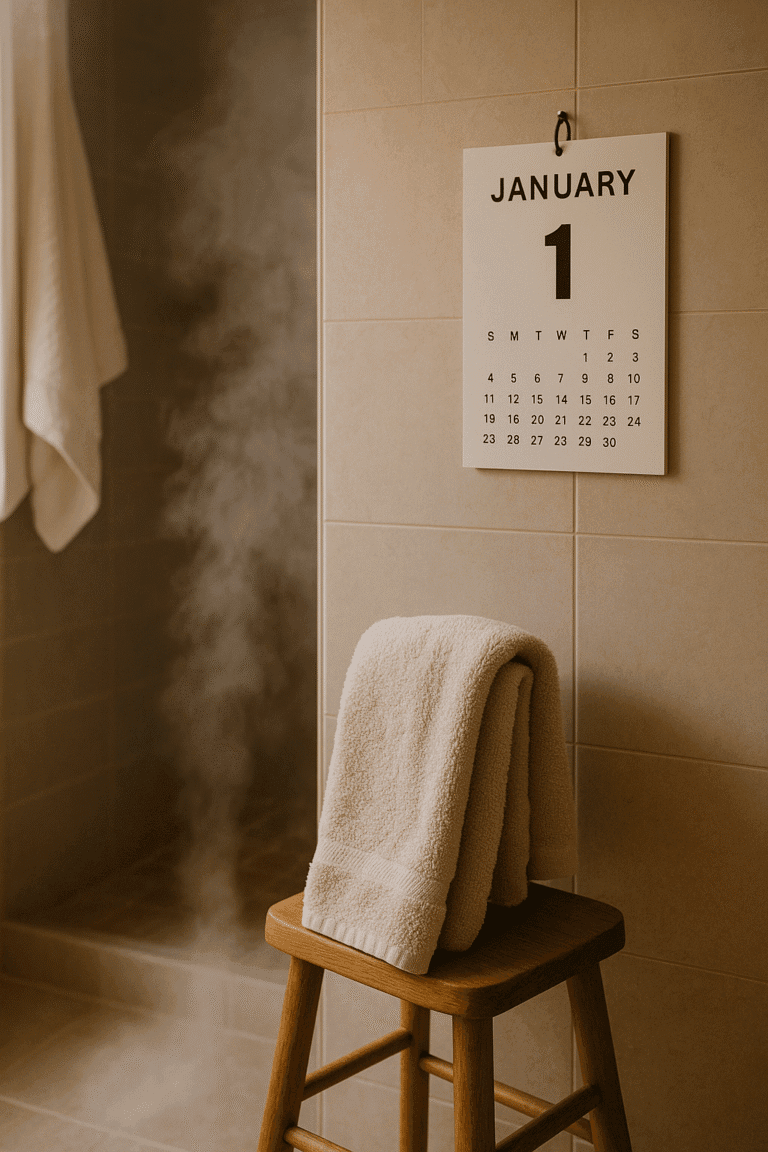 is it bad luck to shower on new year's day