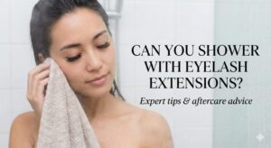 can you shower with eyelash extensions