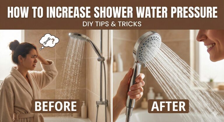 how to increase shower water pressure