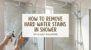 how to remove hard water stains in shower