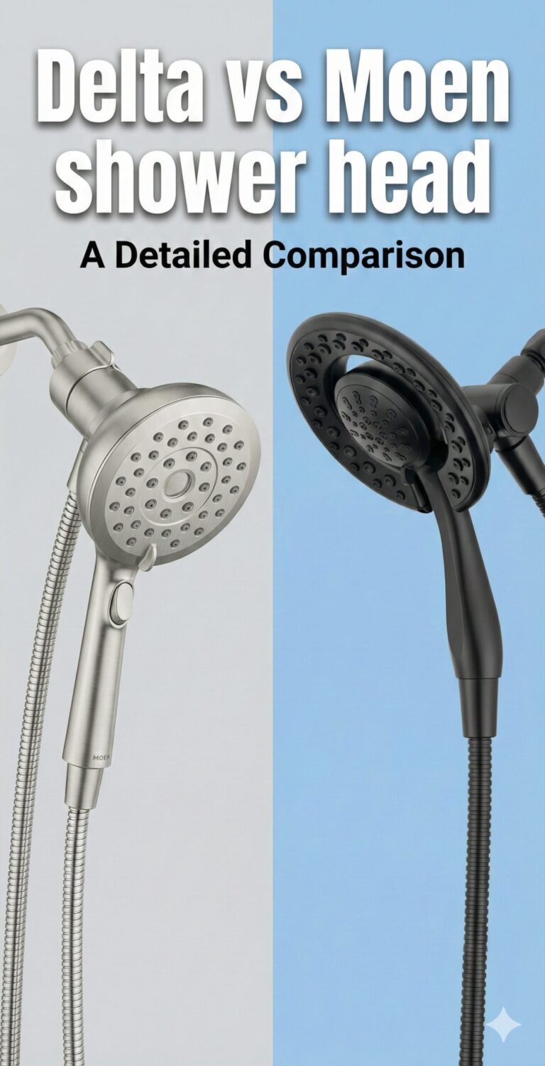 Delta vs Moen shower head
